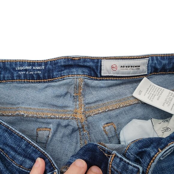 AG Adriano Goldschmied Super Skinny Ankle Legging Ankle Womens Jeans Size 32R - Picture 4 of 4